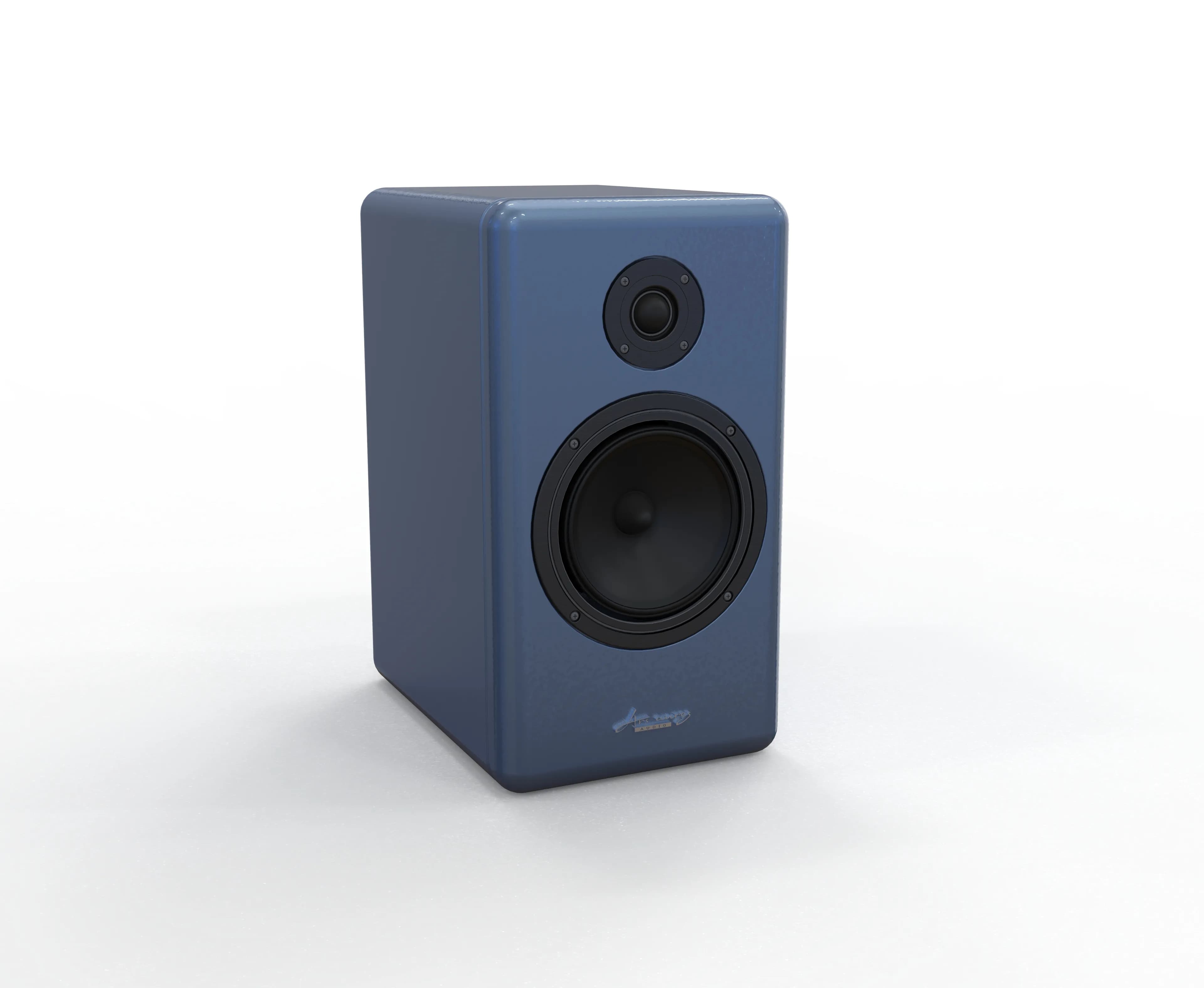 Diffusore F-ONE Monitor in finitura blu, vista frontale tre quarti