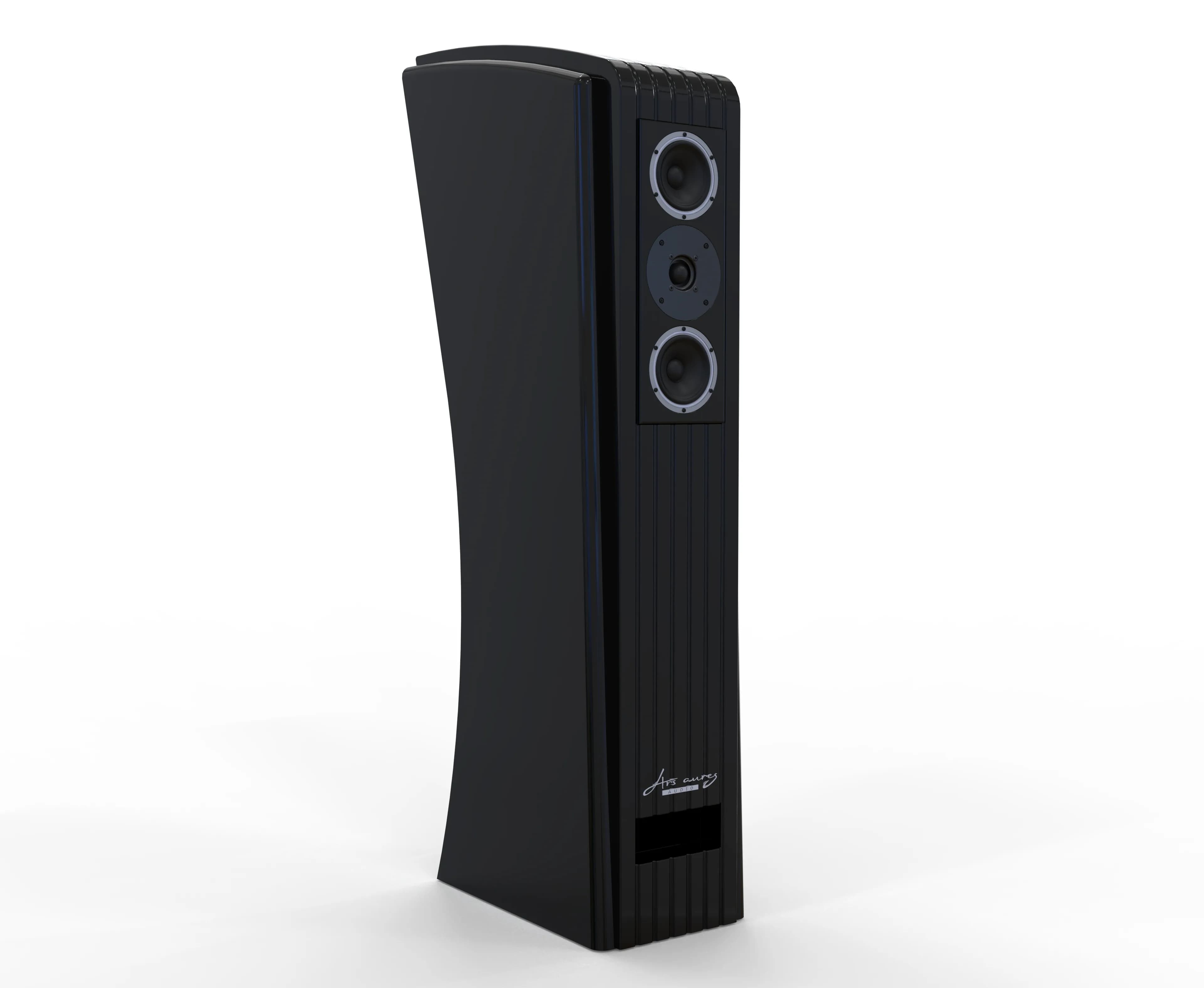 Diffusore Midi Sensorial Mk III in finitura nera lucida, vista frontale tre quarti